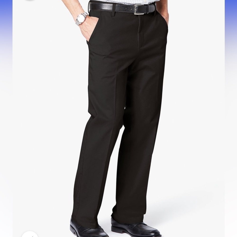 Men's Black Dockers Workday Khaki Smart 369 Flex Sz 38X34 NWT